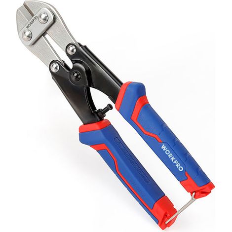 WORKPRO Mini cortador de pernos de 210 mm, cortador de cable de alambre Cr-V, cortaúñas de resorte con mango antideslizante suave (1/5)
