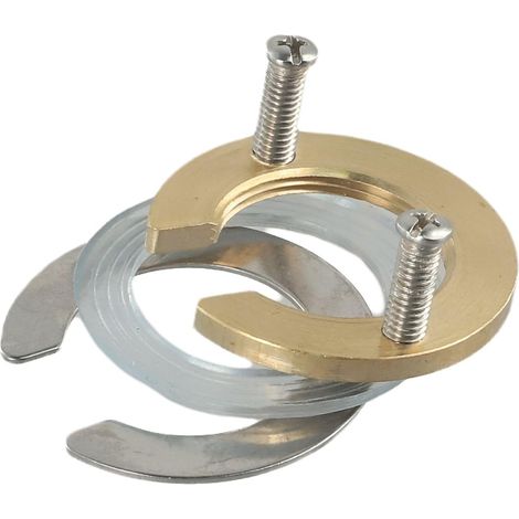 Kit de fixation de robinet M8 avec rondelle et écrou en fer à cheval pour évier de cuisine – Ensemble de montage à 1 et 2 trous avec plaque de clé plate de réparation de robinet de salle de bain (1/5)