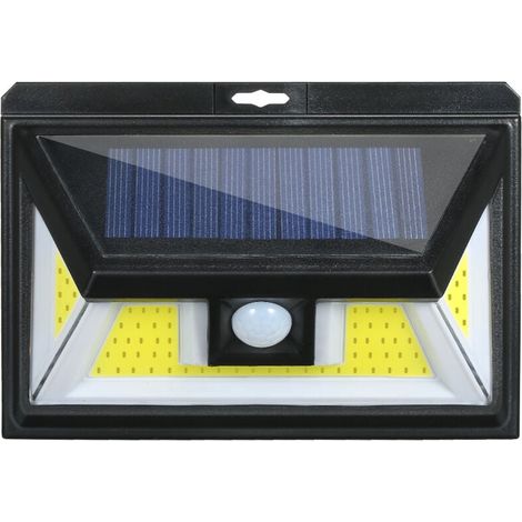 Solarleuchten, wasserdicht, COB, PIR-Bewegungssensor, Wandleuchte, Sicherheitsbeleuchtung bei Nacht, einfach zu installieren, für Terrasse, Garten, Zaun, Einfahrt, Garage