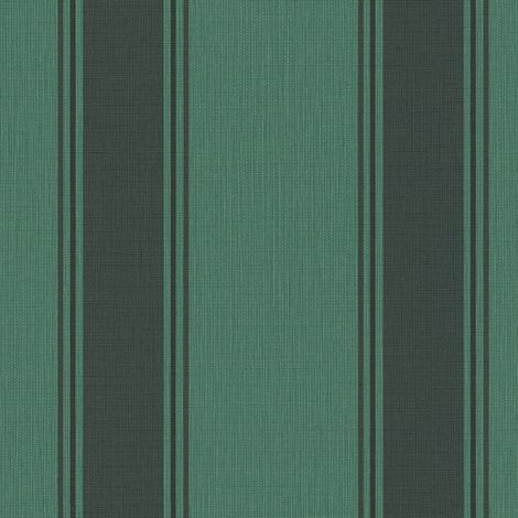 Streifen Tapete Profhome 399834 heißgeprägte Vliestapete leicht strukturiert im traditionellen Stil matt grün anthrazit schwarz-grau patina-grün 5,33 m2