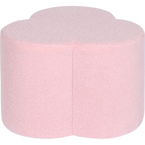 Reposapies Poliester 53X53X40 Borreguito Rosa MB206578 (1/4)