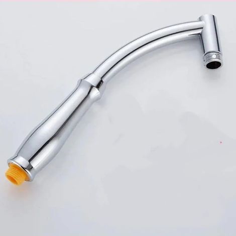 Rallonge de bras de douche - 28 cm - ABS - Douche de salle de bain - Poignée de douchette argentée