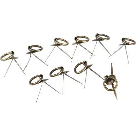 Poignée De Meuble En Fer - Design Anneau Vintage - Pour Tiroir Armoire Coffre - Lot De 10 Pièces (1/5)