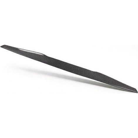 Becquet Arrière 99 Cm, Kit Universel de Lèvre de Toit de Becquet de Coffre de Voiture avec Motif en Fibre de Carbone Brillant, Extérieur de Becquet Arrière de Voiture pour (Couleur de la fibre (1/5)