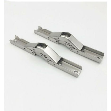 - Porte pliante à 90 degrés / charnière d'étagère pièces de meubles de cadre de table à support dissimulé (2 pièces) argent, (1/5)