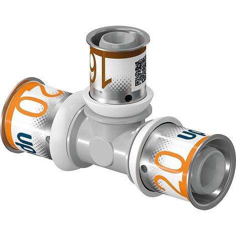 Uponor S-Press PLUS Press-T-Stück 1039949 20 x 16 x 16 mm, reduziert, PPSU (1/4)