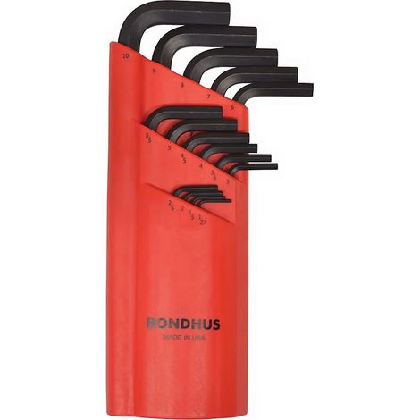 Bondhus Set di chiavi esagonali ProGuard rosso 1,27 mm a 10 mm (1/2)