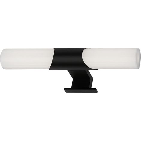 LED Bad-Spiegelleuchte, schwarz, LED/7W