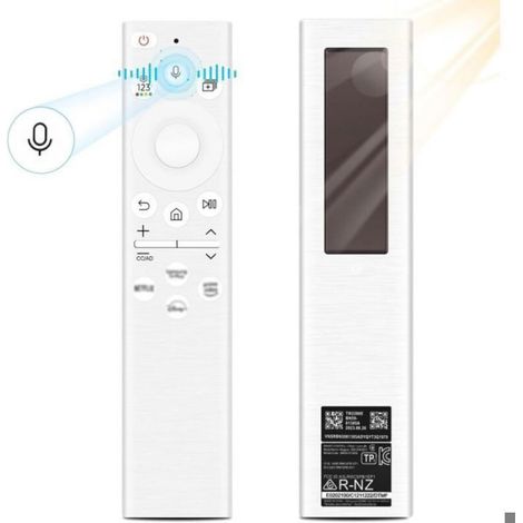 Télécommande Universelle Pour Samsung Smart TV - Compatible Série 6 7 8 Frame Crystal UHD QLED - Commande Vocale - 4 Boutons Rapides Netflix Disney+ Prime Video - 1 Pièce (1/4)