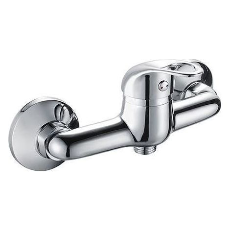 Mitigeur de douche - EDOUARD ROUSSEAU - Jocker - Design sobre - Poignée métal fine - Cartouche céramique Ø 35 mm - Chromé (1/2)