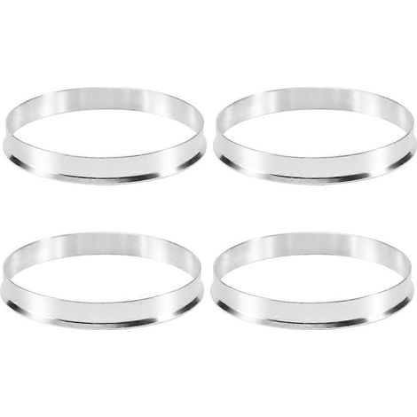 x Jeu d'entretoises de roue universelles en aluminium pour moyeu, diamètre extérieur 74,1 mm, diamètre intérieur 72,6 mm (1/4)