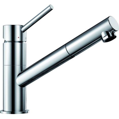 Blanco – Robinet mitigeur de cuisine Kano-S – Finition chromée – Bec haut et pivotant – Pour installation sur évier (1/10)