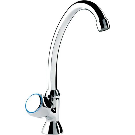 Robinet lavabo, mélangeur lave-main eau froide bec haut (1/2)