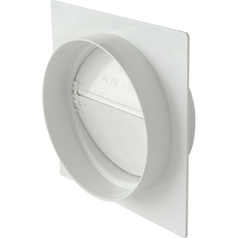 La Ventilazione PMV125B Placca per Passaggi a Muro Tubo Tondo con Valvola di Non Ritorno Aria, diametro 125 mm (1/3)