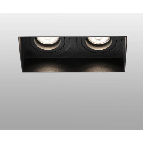 Hyde Nero Quadr.Orien.S/M 2L Gu10 Marca Faro