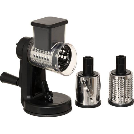 Raspa a manovella a 3 lame silver pro nera - 5five