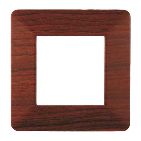Plaque compatibles Vimar Plana 2 modules plastique couleur radica Ettroit EV83203