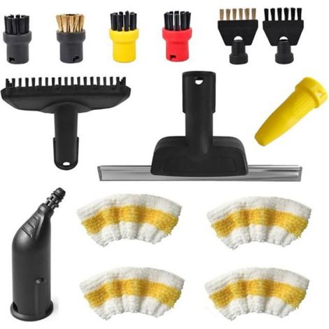 à Buse de Fenêtre, Brosse Ronde, Balai à Vapeur pour Nettoyeur Vapeur pour Karcher SC1 SC2 SC3 SC4 SC5 SC7, Pièces de Rechange (1/4)