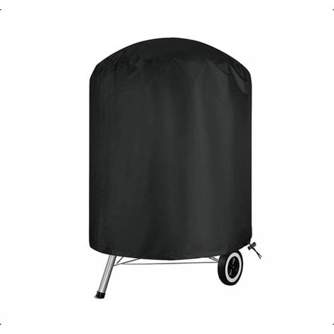 70 x 70 cm Housse pour Barbecue imperméable et coupe vent, Tissu Oxford 210D résistant aux intempéries et à la poussière, Protection UV, Noir, , Accessoire pour Barbecue