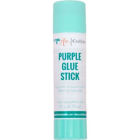 Bâton de Colle Spécialement Conçu pour le Scrapbooking et le Bricolage Couleur Violette, mais Séchage Transparent Non Toxique Quantité 21 gr. (1/5)