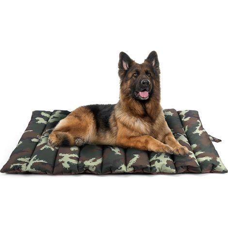 Cama grande para perro, impermeable, interior/exterior, alfombra portátil y plegable, lavable, 110 x 66 cm (1/5)