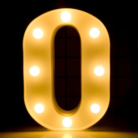 Veilleuse LED avec ampoules, lumière blanche chaude constante, étanche IP54 (2 piles AA) (1/5)