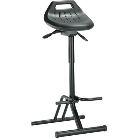 interstuhl Stehhilfe Integralschaum Sitzhöhenverstellung 640 - 840 mm Stahlrohr schwarz klappbar BIMOS - 9456-2000