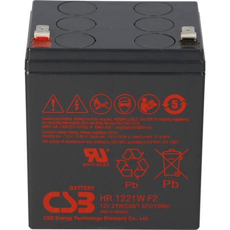 Ersatzakku AGM 12V/21W 5Ah f. USSD500PD / USSD600PD (1/5)