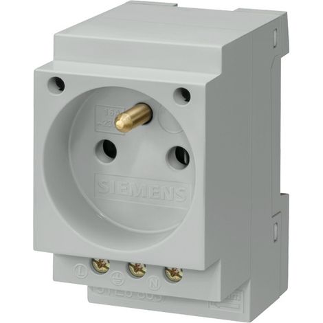 Enchufe modular 2P+Z 16A 230V CEE7 con pin 5TE6803