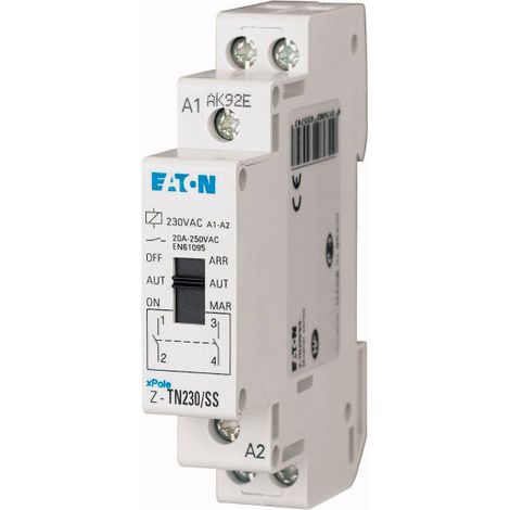 Eaton – Relais heures creuses 20A 250VAC – Contacteur jour/nuit sur rail DIN – Optimisation consommation électrique – Installation tableau électrique