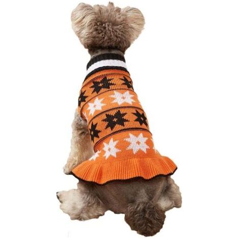 BUNTHAUS Vêtements chauds pour animaux de compagnie, pull pour petit chien, vêtements d'halloween pour animaux de compagnie（XL） (1/5)