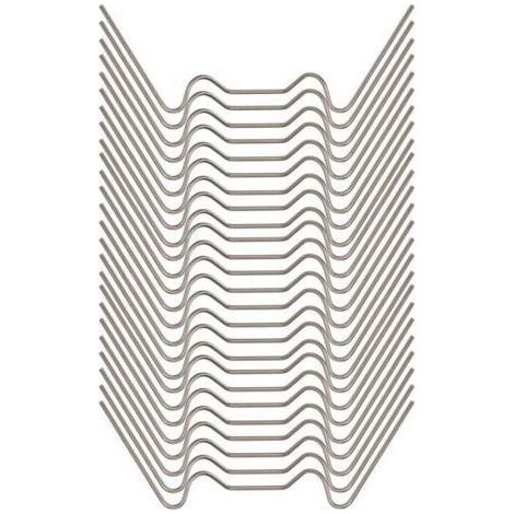 Ahlsen 100 Pcs Clips de Vitrage pour Serre7.51.5cm Clip de Vitrage Type W Clips de Vitrage pour Serre de Jardin Clips pour Vitre de Serre Acier Inoxy pour Fixation de Verre de Serre Effet de (1/4)