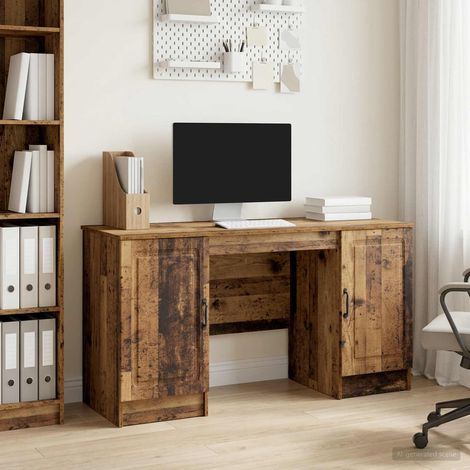 vidaXL Scrivania Legno antico 142,5 x 50 x 75 cm Legno ingegnerizzato (1/5)