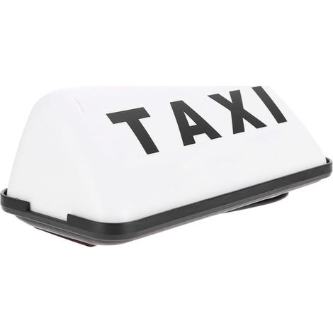 Adorainbow Gyrophare de Taxi LED 12V Panneau Lumineux Blanc (1/5)