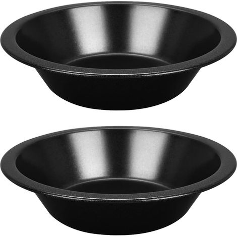 Moule antiadhésif rond pour four à gâteau Ustensiles de cuisine (noir) 2 pièces (1/5)
