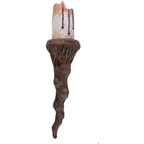 Applique Bougie - 20 - Sonore - Halloween - 50 cm - Marron (1/2)
