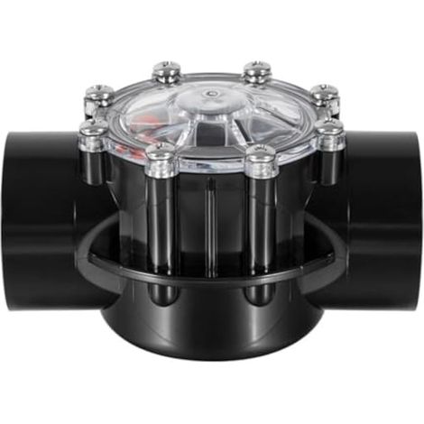 Clapet anti-retour de remplacement 7305, conception droite à 180°, diamètre de 2 à 2,5 pouces, débit de 170 GPM, construction robuste en PVC pour piscines, spas et jeux d'eau. (1/5)