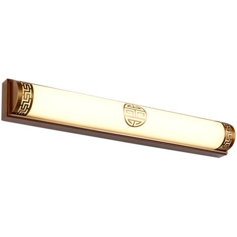 Lampe murale avant miroir 48cm, lampe murale rétro LED, 20W, corps de lampe doré, lumière blanche chaude (1/5)