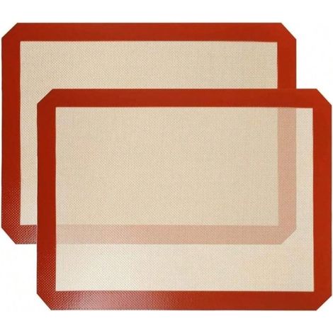 Set di 2 tappetini da forno in silicone antiaderenti e riutilizzabili, senza BPA, 42 x 29 pollici (42 x 29,5 cm) (1/5)