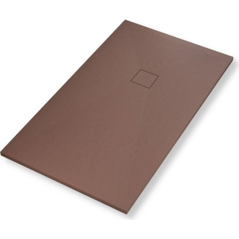 Piatto doccia mineral marmo resina antiscivolo spessore 4 cm misure l100 x p80 x h4 cm - confezione 1