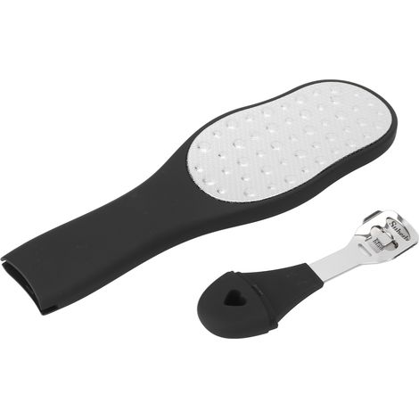 Râpe Professionnelle Double Face pour Callosités, Soin des Pieds en Acier Inoxydable (1/5)