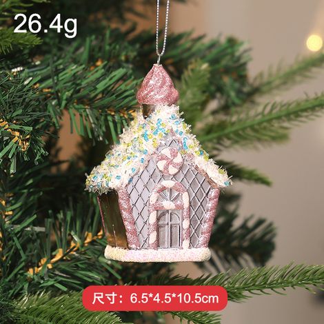 Pink electroplated Christmas tree ornaments, party decorations, Christmas ornaments and supplies