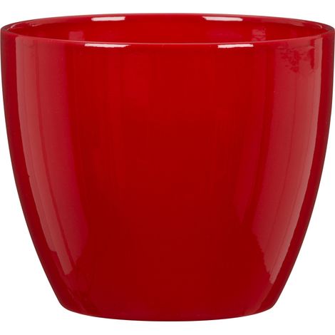 Scheurich Übertopf Serie 920 Ø 7 x 10 cm rot Blumentöpfe & Übertöpfe