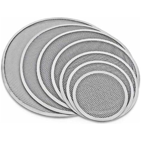 10-inch pizza oven baking tray made of non-stick aluminum mesh with holes and seamless edge