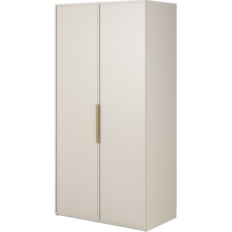 Selsey Frame - Kleiderschrank 2-türig mit Kleiderstange, 100 cm, greige (1/5)