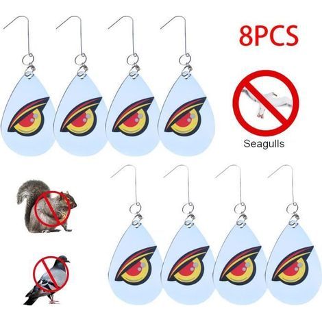 Reflective Bird Repellent, Anti-Pigeon Deterrent for Windows, Fruit Trees, and Vegetable Gardens (1/4)