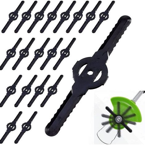 30 pieces plastic lawn mower blades, replacement blades for grass trimmers, replacement blades for grass trimmers,