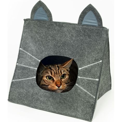 Cuccia Con Cuscino Per Animali Domestici Modello Micio (1/4)