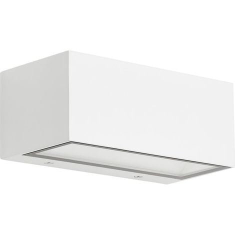 Telefunken - Applique extérieure LED, applique extérieure 1 lampe, 12 watts, 1.200 lumens, 4.000 Kelvin, IP44, blanc, 185 x 75 x 91 mm (l x l x h).