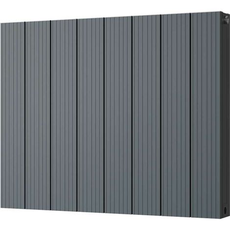 Thetford - Anthracite Horizontal Radiator Double Panel H600mm x W748mm Grooved